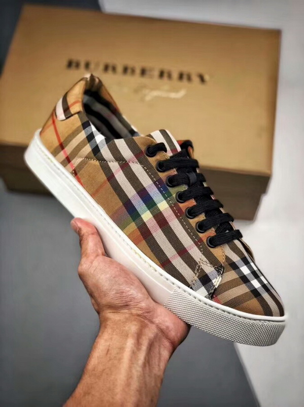 Authentic Burberry Rainbow Vintage Check Sneakers